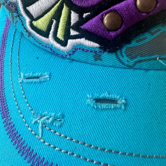 Leader Logo women's blue adjustable cheer hat - Picture 7 of 9